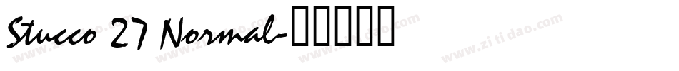 Stucco 27 Normal字体转换
